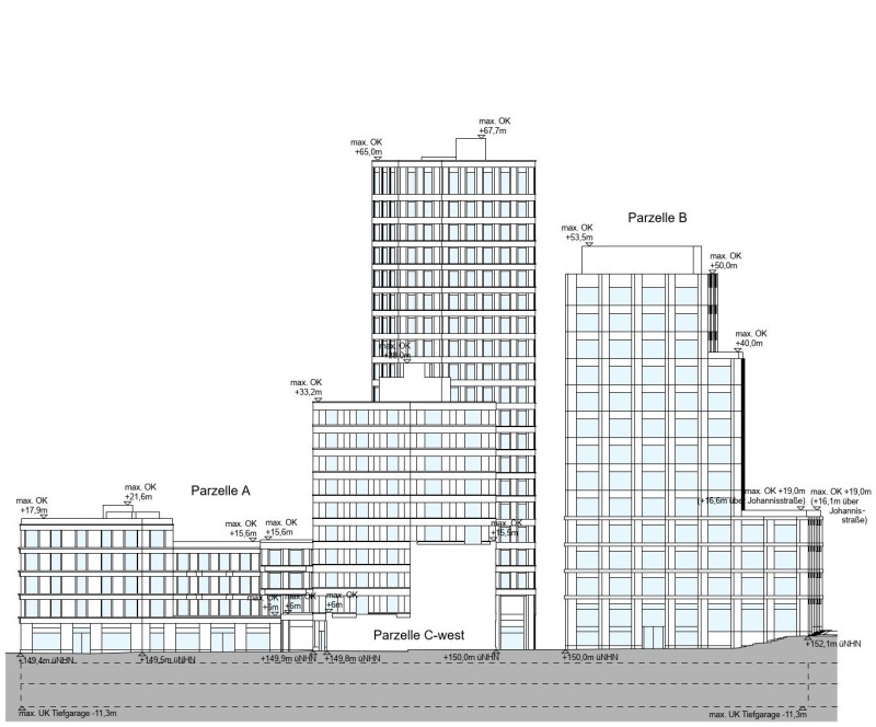 Gesamtansicht Ost, Stand 8.3.2024